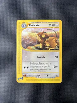 Pokemon Card Skyridge Raticate 89/144 E Series Pokemon TCG - Image 1