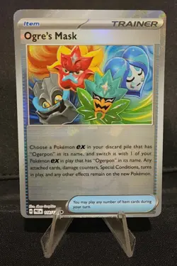 MISCUT Ogre's Mask (Poke Ball) Prismatic Evolutions 118/131 Pokemon Error Card - Image 1