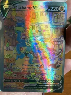 Pokemon Machamp V Ultra Rare Full Art Holo 172/189 Astral Radiance TCG Card - Image 1