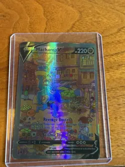 Pokemon Machamp V Ultra Rare Full Art Holo 172/189 Astral Radiance TCG Card - Image 2