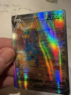 Pokemon Machamp V Ultra Rare Full Art Holo 172/189 Astral Radiance TCG Card - Image 5