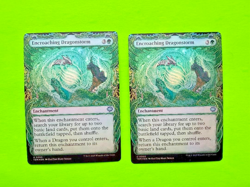 MTG Tarkir Dragonstorm - Lot of 2 Encroaching Dragonstorm Showcase - Foil Cards - Image 1