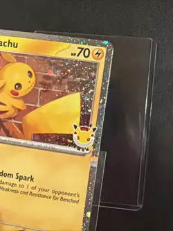 Pikachu 051 /162 Stamped 2026 Pokemon Day 30th Anniversary Promo Cosmos w/ SWIRL - Image 4