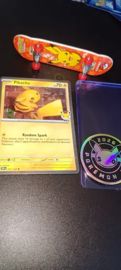 2026 Pikachu 051/162 Pokemon Day 30th Anniversary Stamped Promo TCG - Image 1