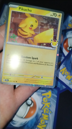 2026 Pikachu 051/162 Pokemon Day 30th Anniversary Stamped Promo TCG - Image 2