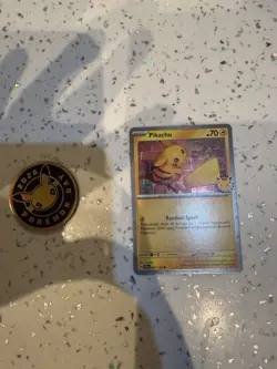 2026 Pikachu 051/162 Pokemon Day 30th Anniversary Stamped Promo TCG Plus Coin - Image 1