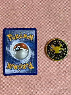 2026 Pikachu 051/162 Pokemon Day 30th Anniversary Stamped Promo TCG Plus Coin - Image 2