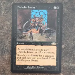 Mtg - Diabolic Intent - Regular Black Sorcery - 2001 English 42/143 Dave Dorman - Image 1
