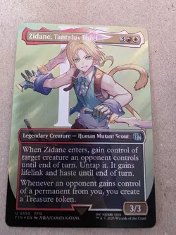 Zidane, Tantalus Thief - (Borderless) (Surge Foil) Final Fantasy Foil - Mtg - Image 1