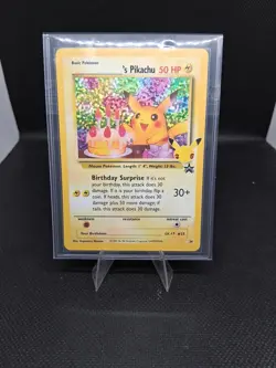 Pokemon TCG Birthday Pikachu 24/53 Holo Celebrations Classic Collection - NM - Image 1