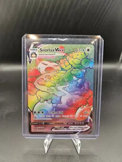 2020 Pokemon TCG - Snorlax Vmax Rainbow - Sword & Shield Secret Rare #206/202 MT - Image 1