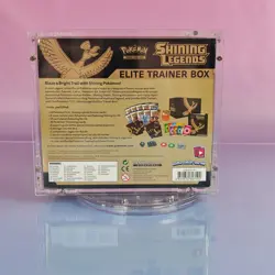 SHINING LEGENDS POKEMON ELITE TRAINER BOX ENGLISH OVP SEALED ACRYLIC CASE - Image 3