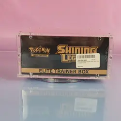 SHINING LEGENDS POKEMON ELITE TRAINER BOX ENGLISH OVP SEALED ACRYLIC CASE - Image 5