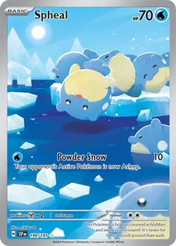 1x Spheal - 199/191 - Illustration Rare NM-Mint Pokemon SV08 - Surging Sparks - Image 1