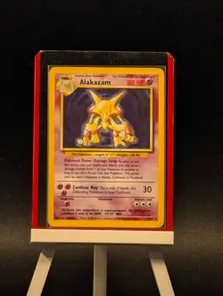 Pokemon TCG Alakazam Base Set (Unlimited) Holo 1/102 LP-NM - Image 1