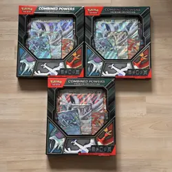 Pokemon Combined Powers Premium Collection Box Pokemon 11 TCG Booster Pack x 3 - Image 1