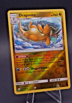 Pokemon Dragonite 151/236 Reverse Holo Unified Minds NM/LP Rare 2019 TCG - Image 2