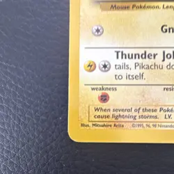 PIKACHU BASE SET YELLOW CHEEKS VINTAGE OLD POKEMON 38/102 Wotc - Image 3