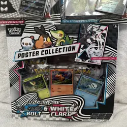 Pokemon TCG Black Bolt White Flare Tech Sticker Collections + Poster Collection - Image 4