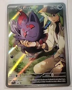 N's Zorua 189 Full Art Scarlet & Violet Promo NM - Image 1