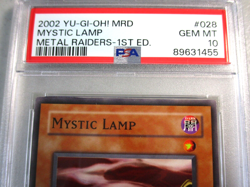 PSA 10 Mystic Lamp MRD-028 1st Ed YuGiOh NA English 2002 Metal Raiders - Image 2