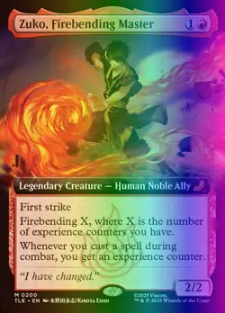 MTG Zuko, Firebending Master (200/319) Avatar The Last Airbender Eternal NM FOIL - Image 1