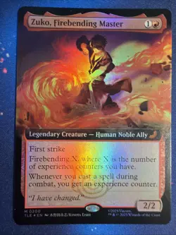 Zuko, Firebending Master - #200 Foil Extended Art - Avatar: Eternal - Mtg - Image 1