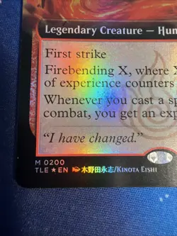 Zuko, Firebending Master - #200 Foil Extended Art - Avatar: Eternal - Mtg - Image 2