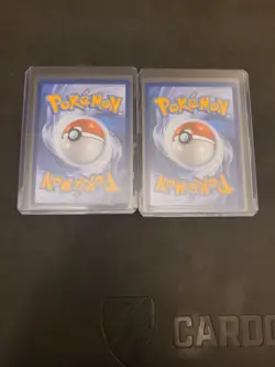 2 x Meowth Full Arts Phantasmal Flames #106 Pokemon Cards - Image 2