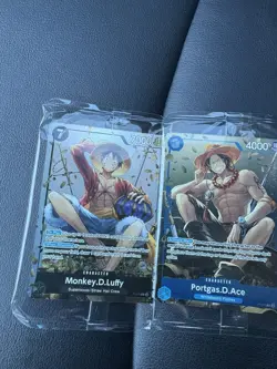 SEALED One Piece OP13 PROMO Lot 3 Cards P-013 P-014 P-015 Luffy Ace Sabo - Image 2