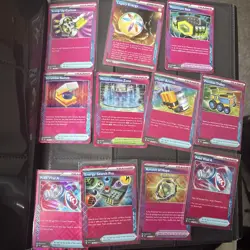 Pokemon TCG Lot Of 11 Pink Item Tool Cards NM - Image 1