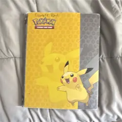 Pokemon TCG Mixed Card Lot in Pikachu Binder, Pokemon/Energy/Trainer Cards - Image 1