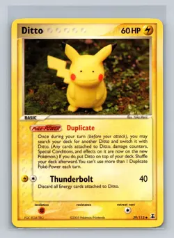 Ditto Pikachu 39/113 Non Holo Delta Species Pokemon Card NM - Image 1