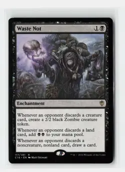 Waste Not Magic 2015 (M15) Magic The Gathering MTG Card - Image 1
