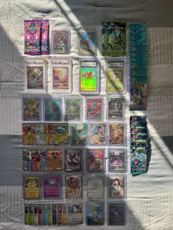 Pokemon Card Collection Lot PSA CGC Slabs + Singles Promos & Packs Collection - Image 1