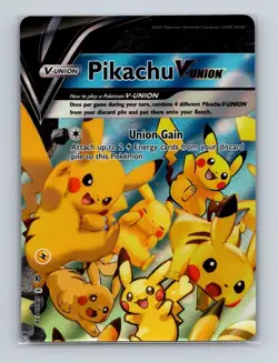 Pikachu V-Union SWSH139 140 141 142 Pokemon Black Star Promo Card Set NM+ - Image 2