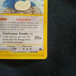Snorlax 100/144 Skyridge Non-Holo Pokemon Card LP - Image 2