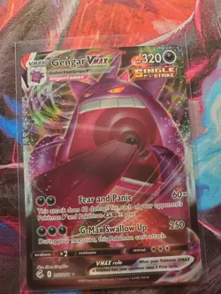 Pokemon TCG: Gengar VMAX 157/264 SWSH08: Fusion Strike Holo NM - Image 1