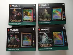 Commander Deck Lord of the Rings Tales Middle Earth LTR MTG Set of 4 Decks 195166205069 - Image 1