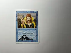 MTG Magic Counterspell Signed Sketched Artist Proof x1 Revised 3ED Mark Poole - Image 1
