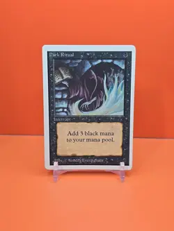 ⚫⚫⚫ 1993 MAGIC The Gathering DARK RITUAL UNLIMITED HEAVY PLAYED ⚫⚫⚫ - Image 1