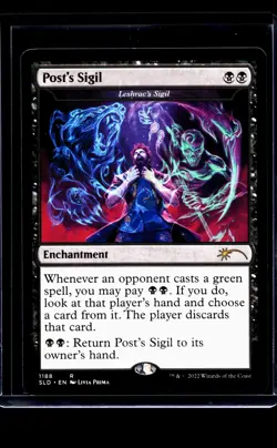 MTG Magic the Gathering Secret Lair Post Malone #1185 Leshracs Post's Sigil - Image 1