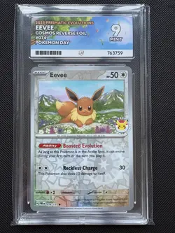 ACE 9 Eevee Pokemon Day Stamped Promo Pokemon Card 074/131 - Image 1