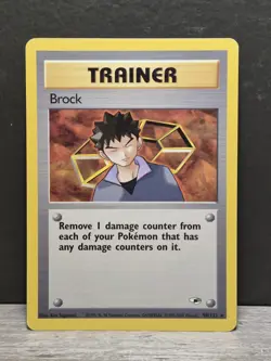 Pokemon: Brock #098/132 Gym Heroes 2000 Vintage WOTC Non-holo - NM - T24 - Image 1