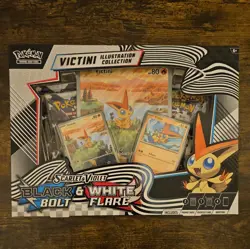 Pokemon TCG Victini Illustration Collection Box Black Bolt & White Flare NEW - Image 1