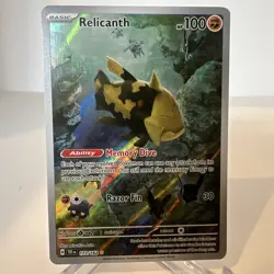 Pokemon TCG Relicanth 173/162 Scarlet & Violet Temporal Forces Illustration Rare - Image 1