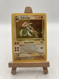 Pokemon TCG Kabutops Fossil Set 9/62 Unlimited Holo Rare LP 1999 - Image 1