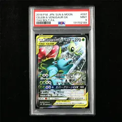 PSA 9 MINT 2018 Pokemon JPN Celebi&Venusaur GX 097/095 SR - Image 1