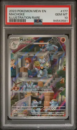 Machoke Scarlet & Violet 151 IR 177/165 Holo Pokemon TCG PSA 10 - Image 1