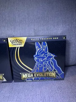 Pokemon TCG: Mega Evolutions Lucario & Gardevoir ETB Factory Sealed In Hand - Image 3